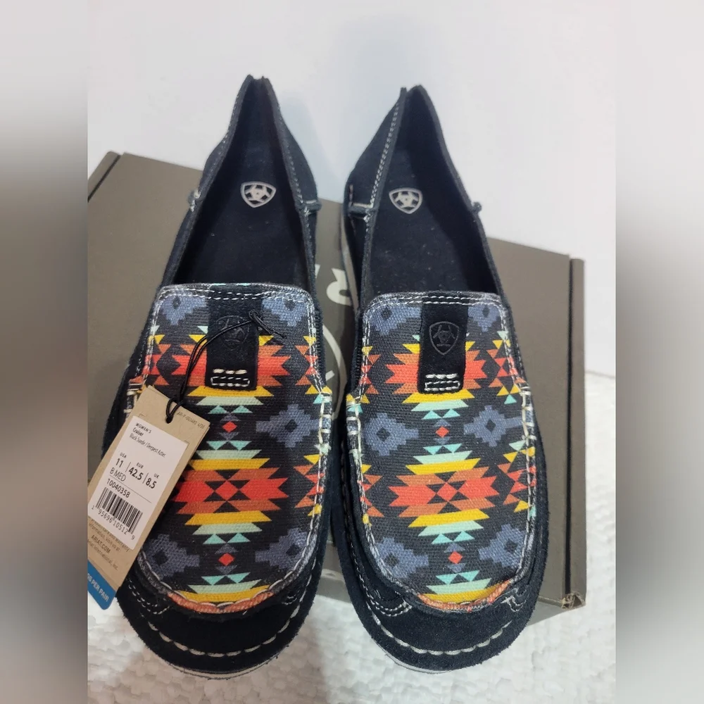 Nwb Ariat CRUISER LOAFERS Deepest Aztec 11